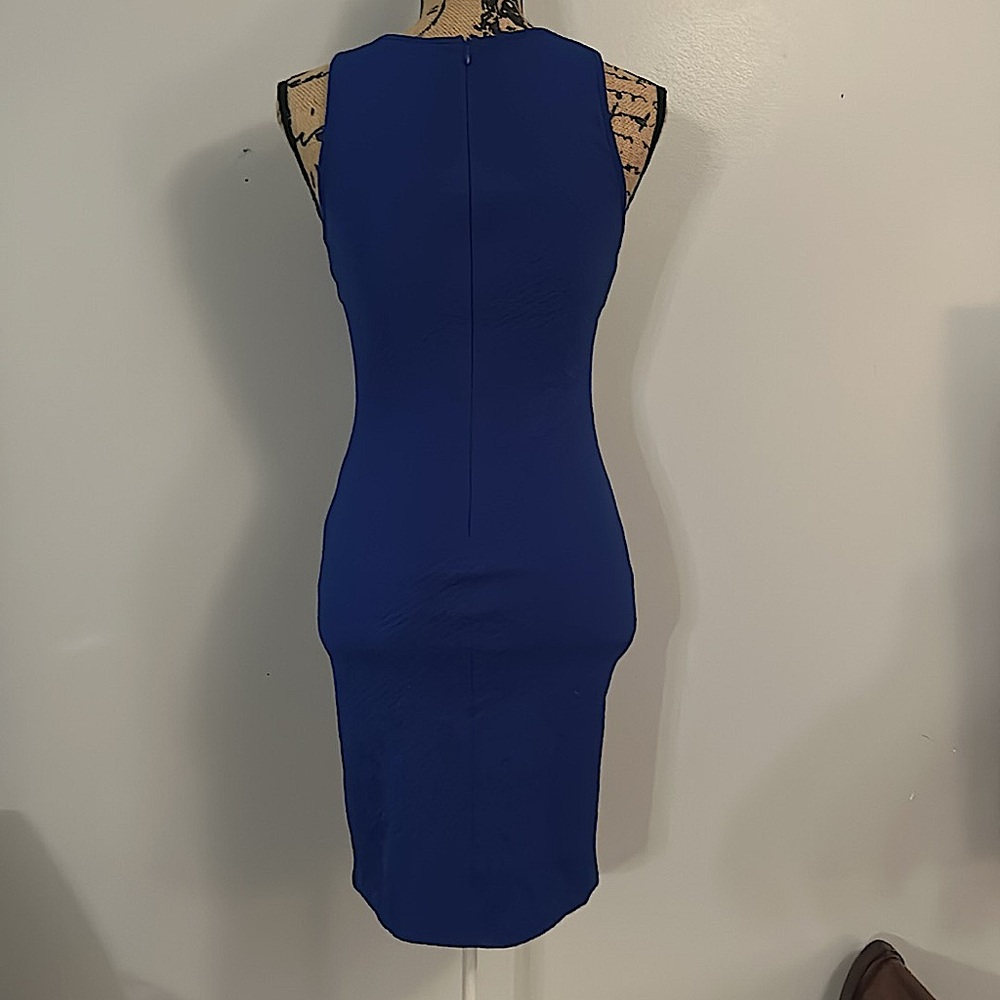 Blue Structured Dress - Picture 2 of 3